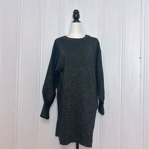 H&M Black Sparkly Sweater Dress – Versatile & Chic